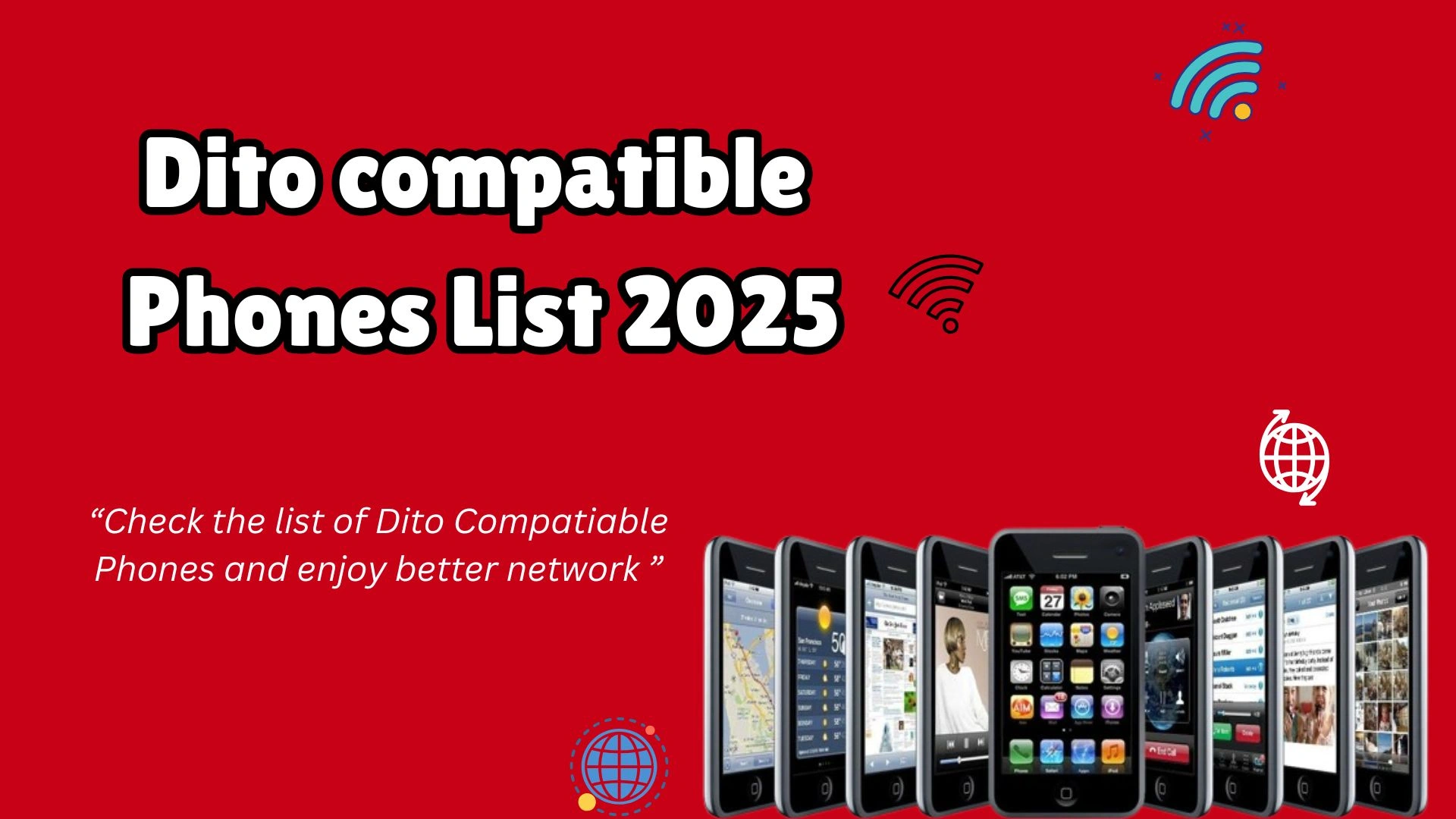Dito Compitable Phones List